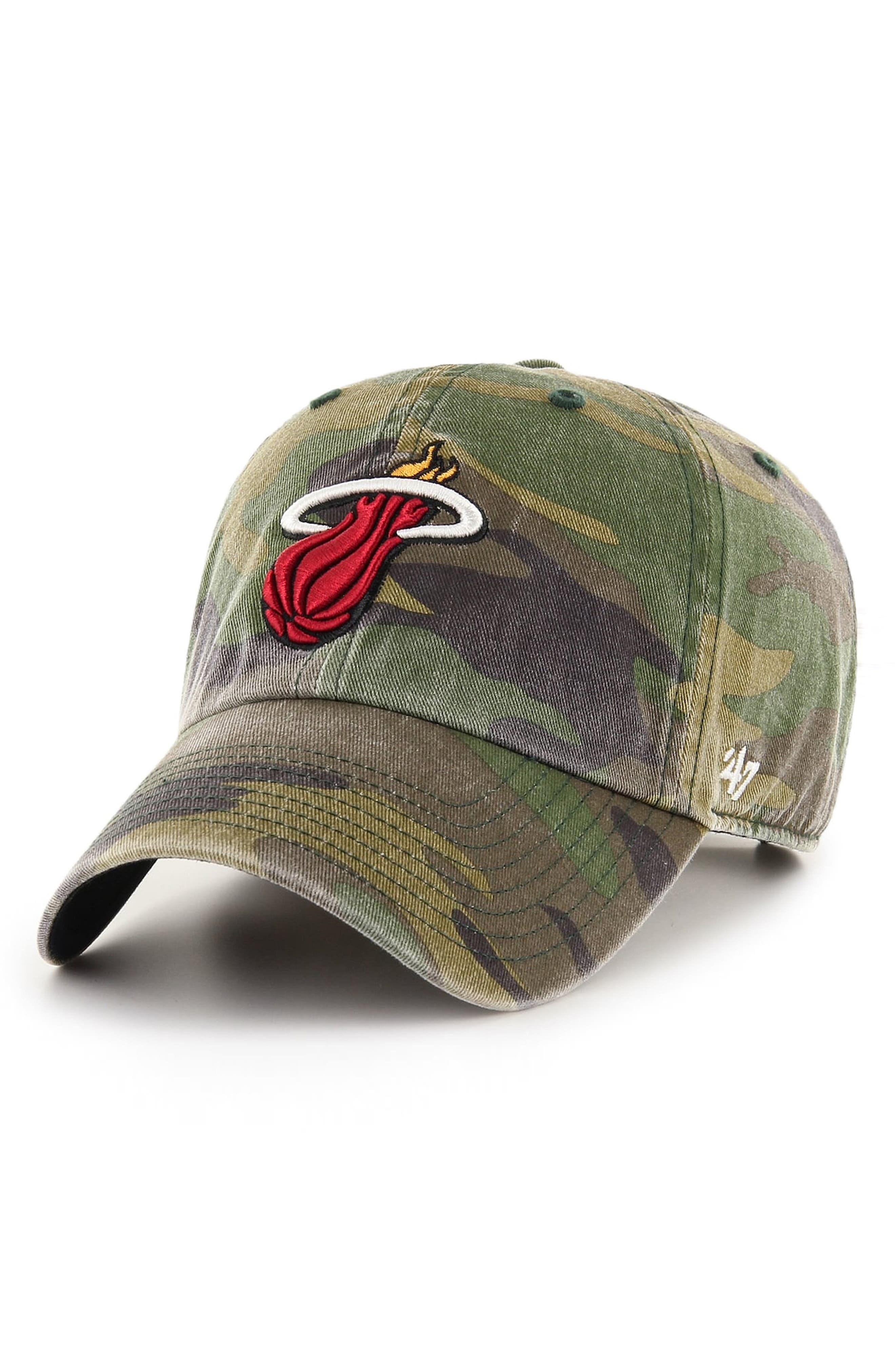 camo miami heat hat