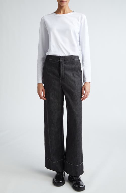 Max Mara Domino Long Sleeve T-shirt In White