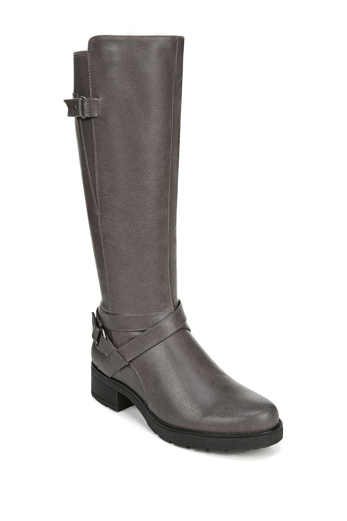 gray wide width boots