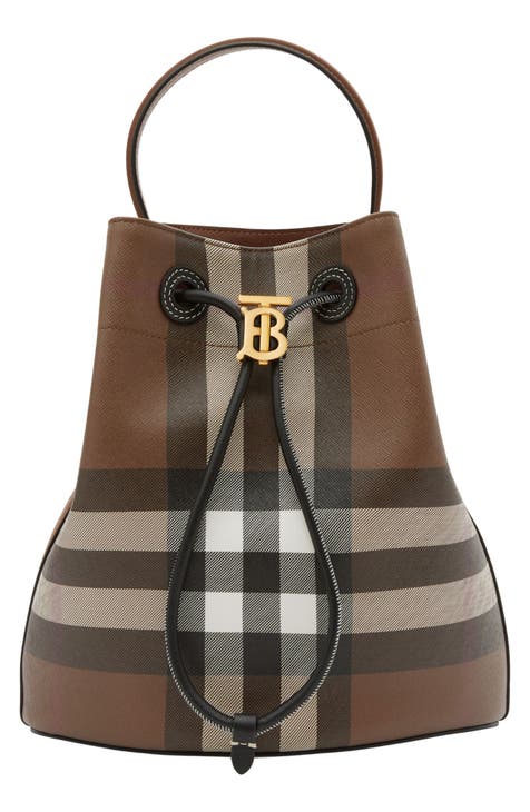Pre-Loved Burberry Leather Bucket Bag, Louis Vuitton Kendall Travel bag  396971