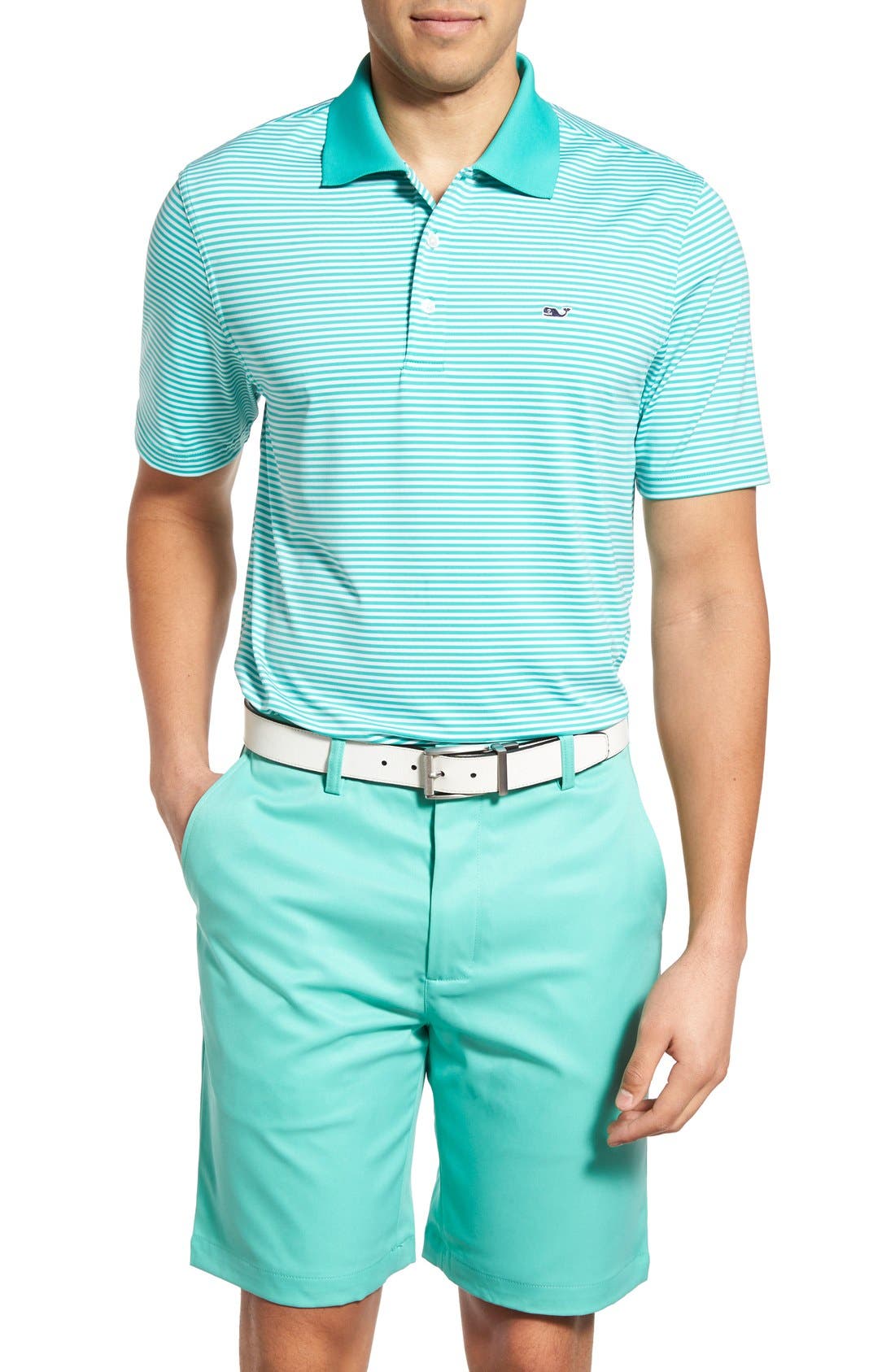 Vineyard Vines 'Planter's Stripe' Stretch Jersey Polo Nordstrom