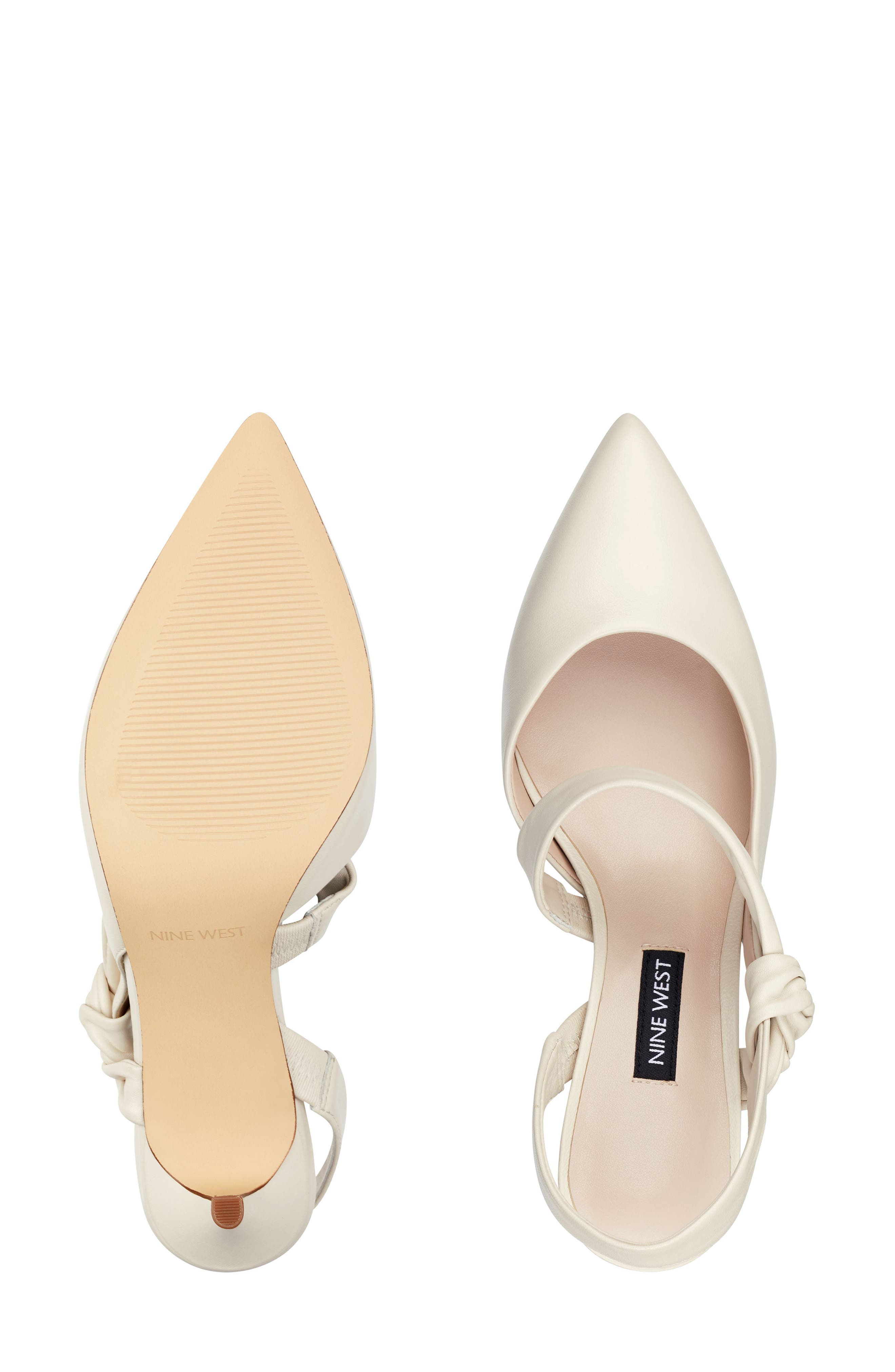 mamelu knotted slingback pumps