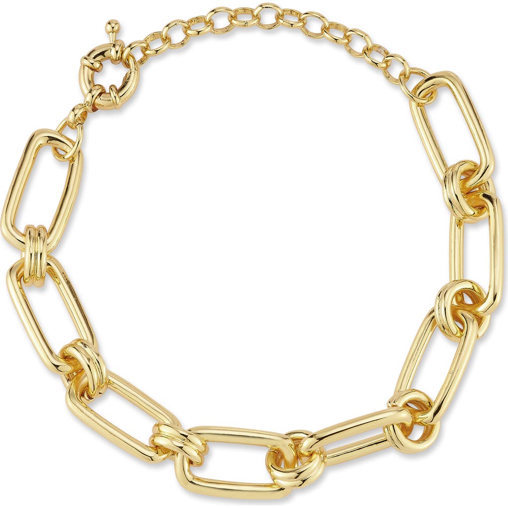 Chloe & Madison Chloe And Madison Oval Link Chain Bracelet In Gold