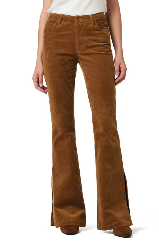 Joe's Coated High Waist Bootcut Jeans In Roasted Pecan