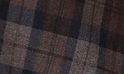 Avec Les Filles Plaid Rain Coat In Brown Plaid