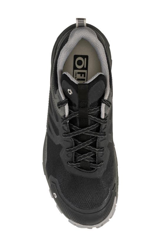 Shop Oboz Katabatic Low B-dry Waterproof Hiking Sneaker In Black Sea