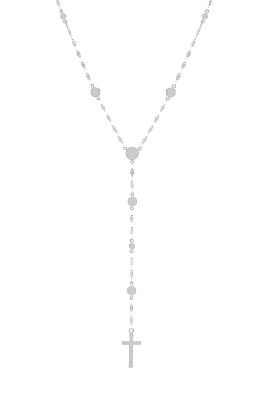 LANA LANA CROSS DISC LARIAT NECKLACE 