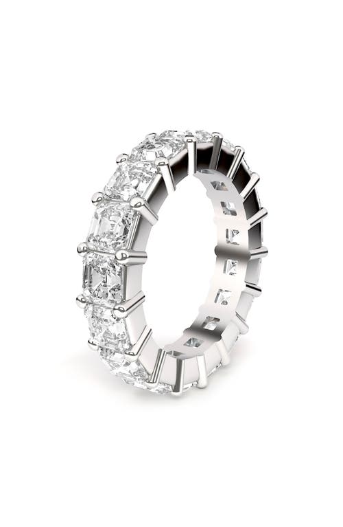 Hautecarat Lab Created Diamond Eternity Ring In White Gold