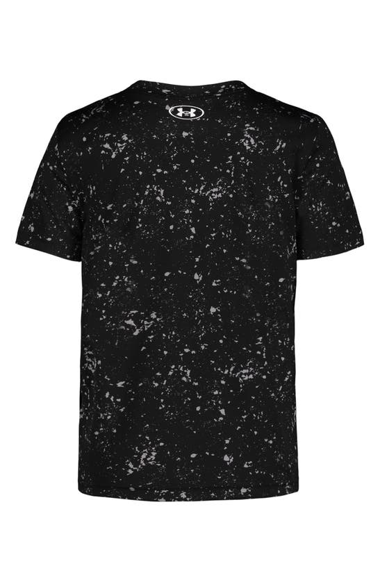 Shop Under Armour Kids' Galaxy Logo Performance Graphic T-shirt In Black