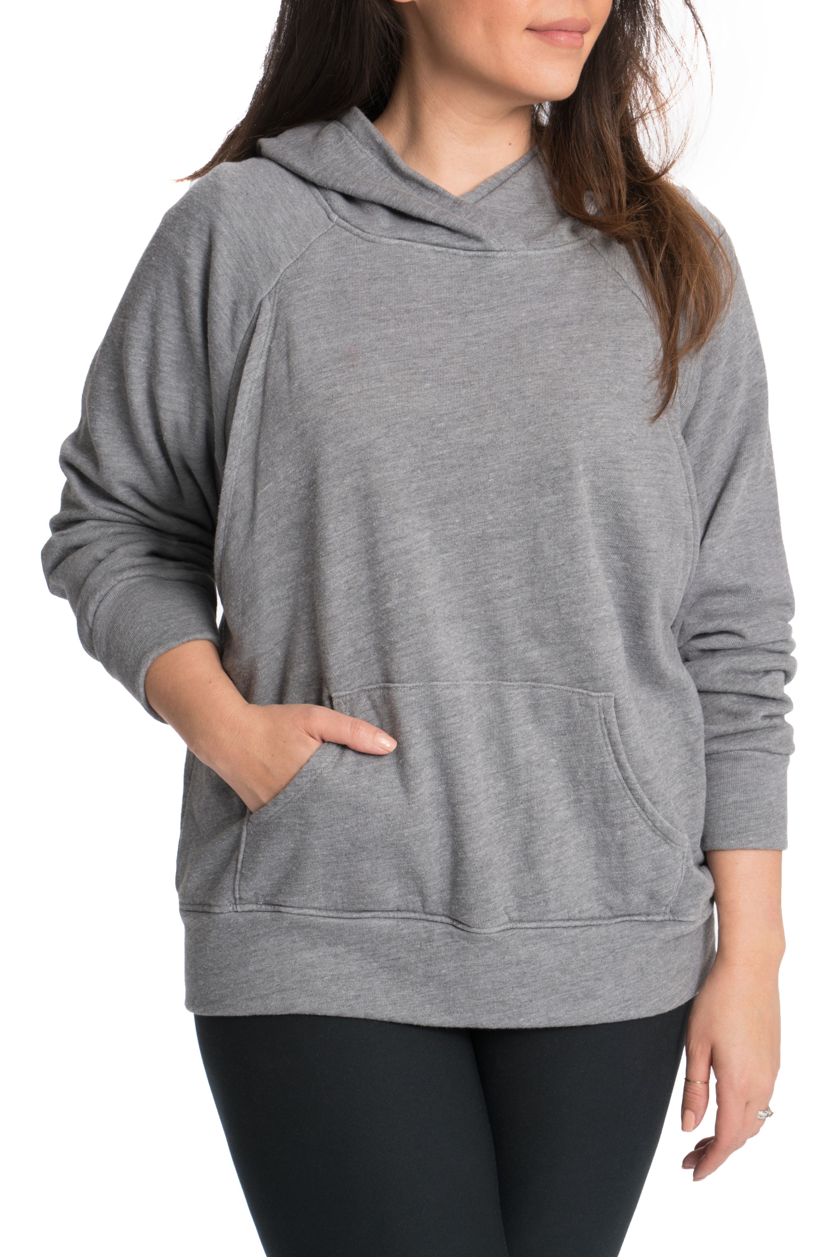 Bun Maternity Relaxed Daily Maternity Nursing Hoodie Nordstrom