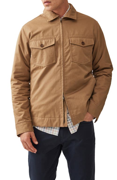 Shop Rodd & Gunn Fordell Cotton Shirt Jacket In Tan