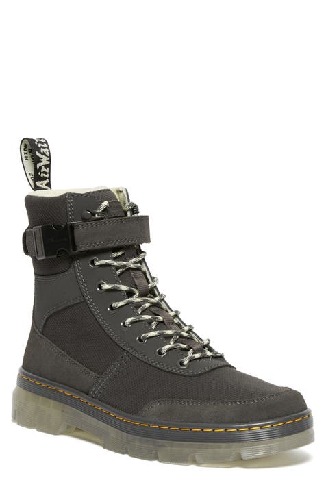 Grey Combat & Lace-Up Boots for Women