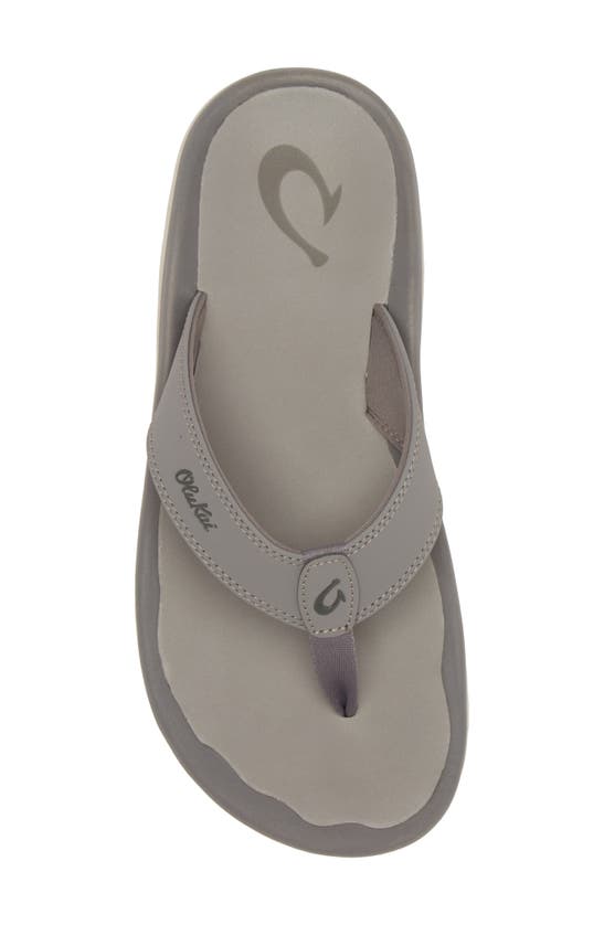 Olukai Ohana Flip Flop In Graphite / Graphite