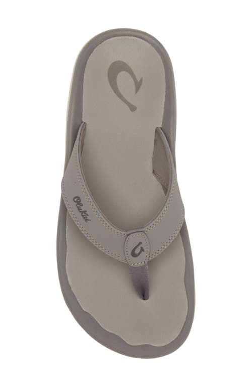 Olukai Ohana Flip Flop In Graphite/graphite