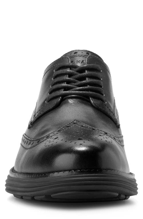 Shop Cole Haan Orignalgrand Remastered Wingtip Derby In Black/black