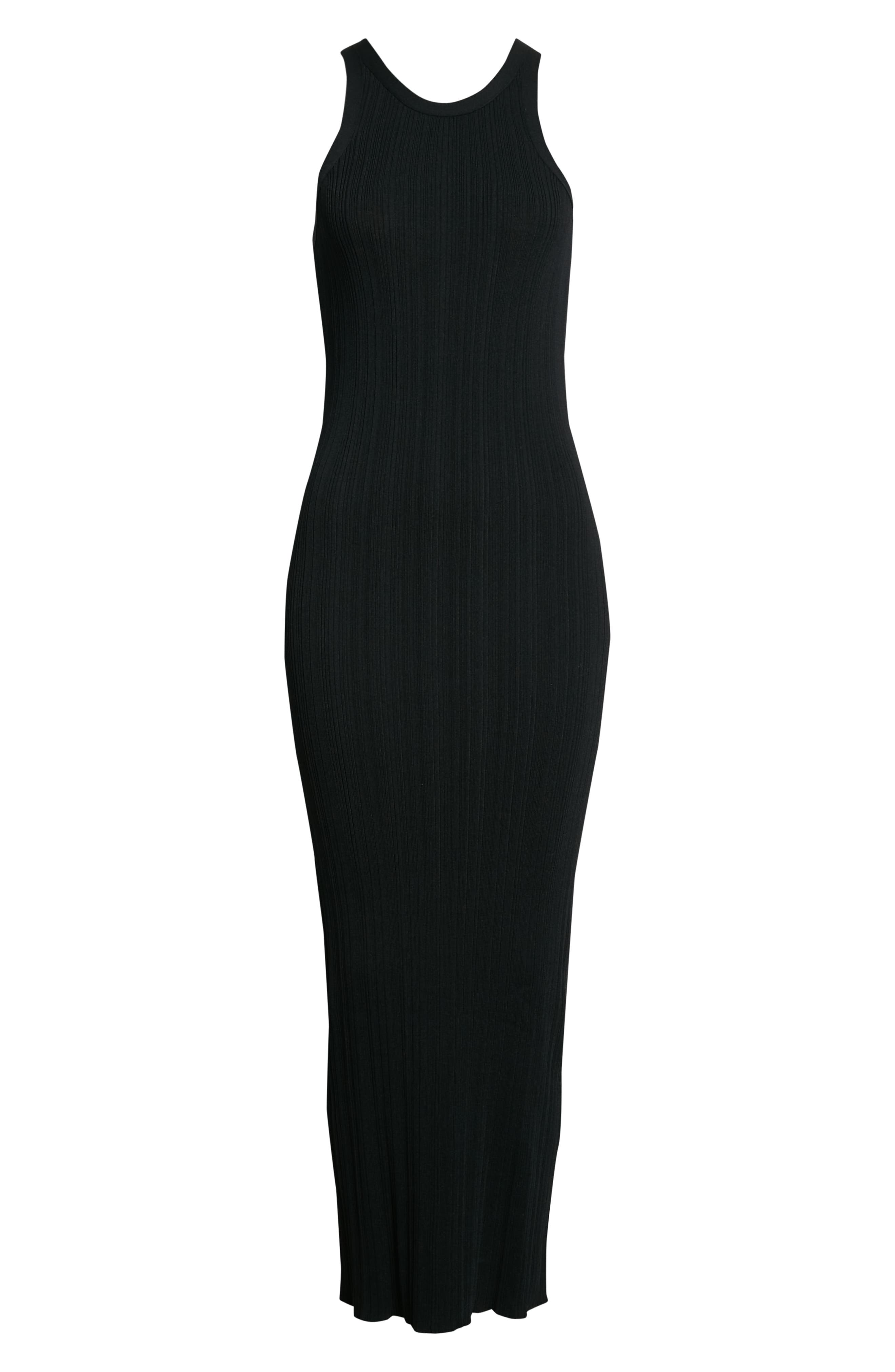 black tank top bodycon dress