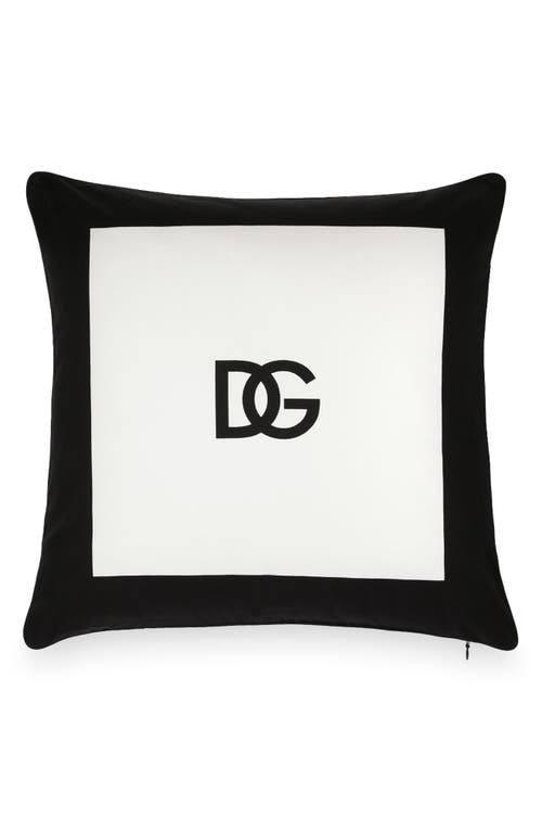 Shop Dolce & Gabbana Dolce&gabbana Dg Logo Accent Pillow In White