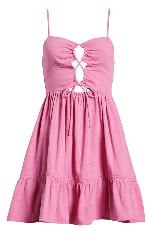 ROXY ROXY JASMINE BREEZE SMOCKED BACK MINI SUNDRESS 