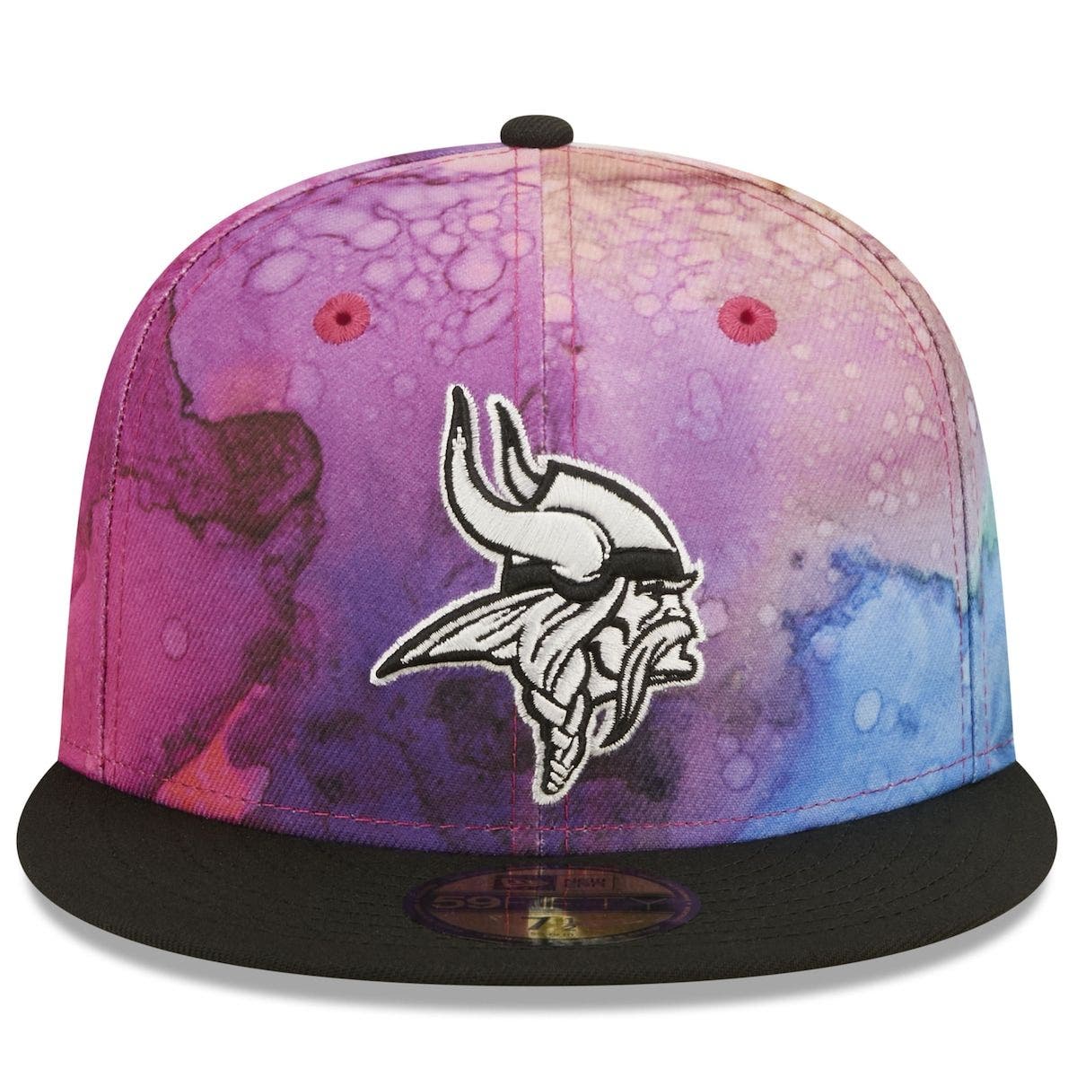 Minnesota Vikings New Era 2022 Sideline Low Profile 59FIFTY Fitted Hat -  Cream/Purple