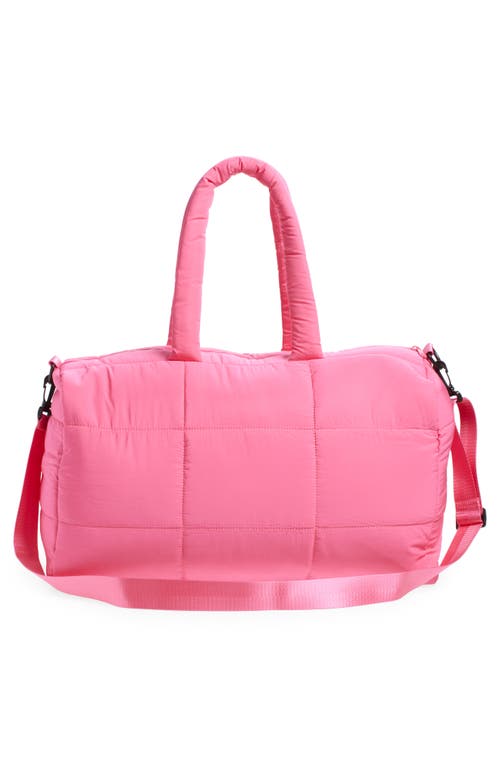 Mytagalongs Cloud Duffle Bag In Neon Pink