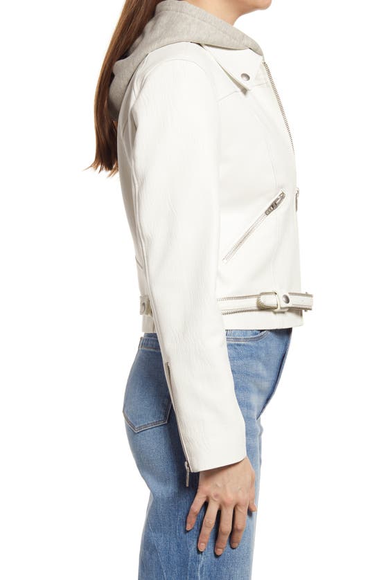 BLANKNYC MOTO JACKET WITH REMOVABLE INSET BIB