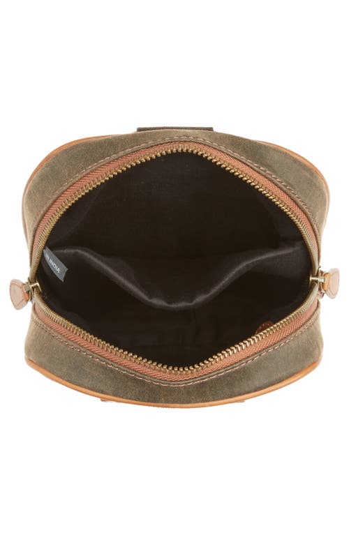 Shop Johnston & Murphy Antique Sling Shoulder Bag In Brown/tan