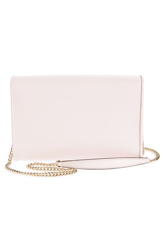 Shop Kate Spade Anna Medium Envelope Leather Convertible Clutch In Light Rosebud