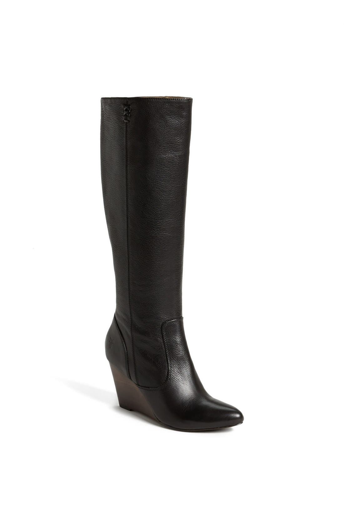 frye regina tall wedge boot