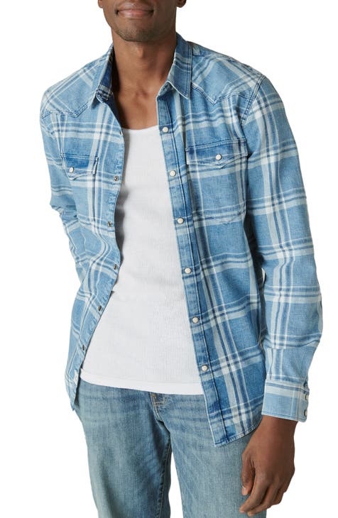 Lucky Brand Men's Pajama Set - 2 Piece Long Sleeve Crew Neck and Flannel  Lounge Pants : : Clothing, Shoes & Accessories