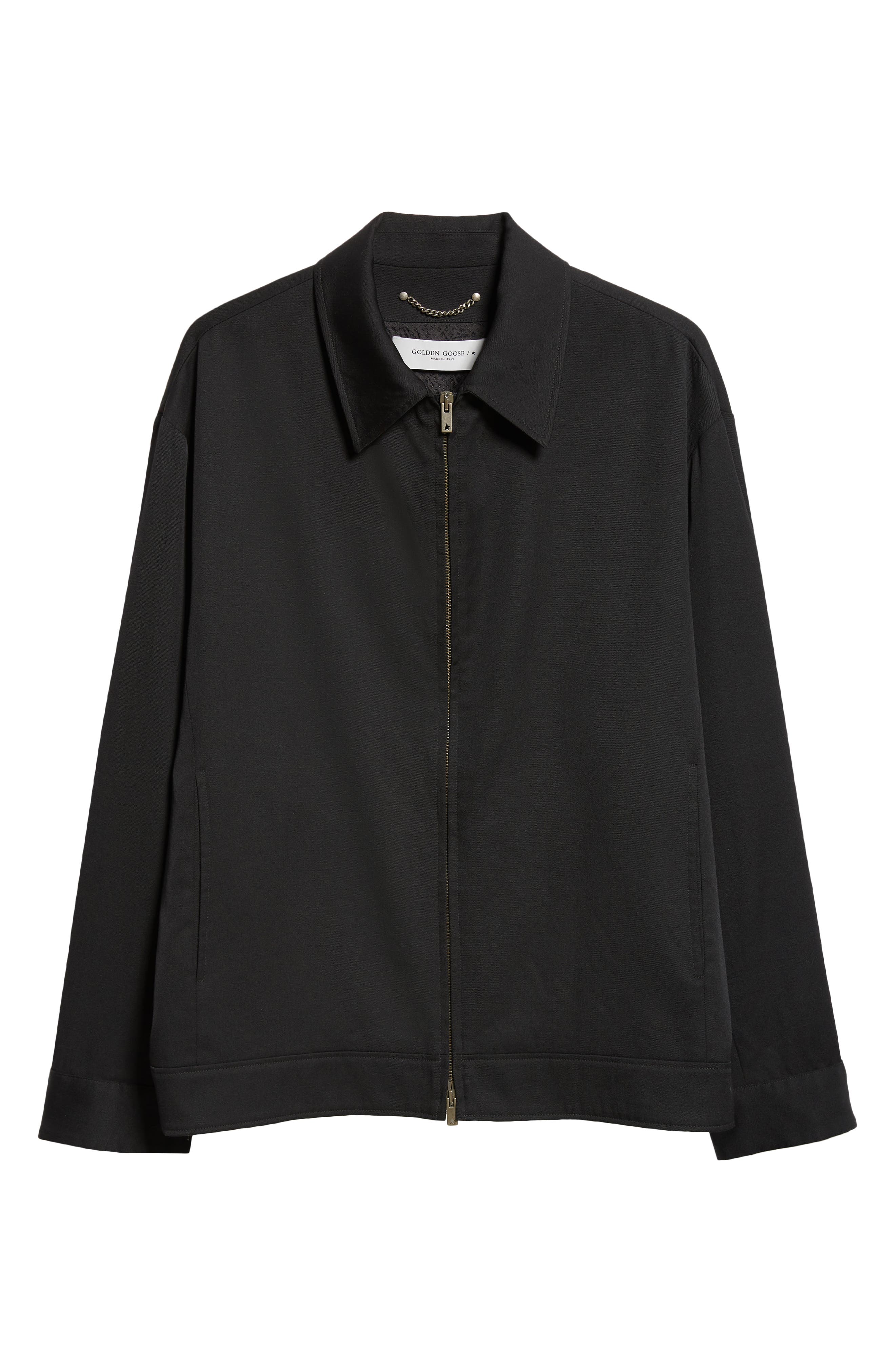 Golden Goose Men's Wool Peacoat With Zipper Golden Goose