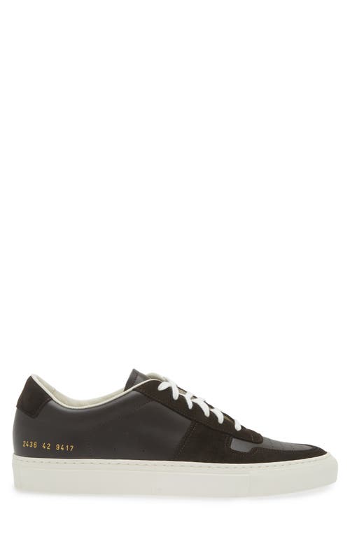 Shop Common Projects Bball Duo Sneaker In Coffee