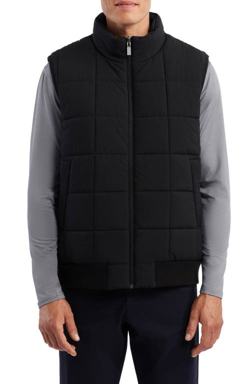 Shop Hunter Stan Reversible Water Repellent Quilted Puffer Vest In Black/black Watch