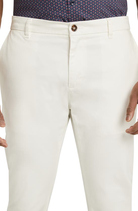 Shop Johnny Bigg Ledger Slim Fit Stretch Cotton & Modal Chinos In White