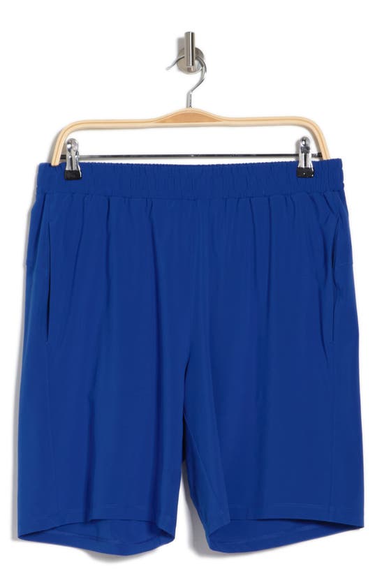 Z By Zella Traverse Woven Shorts In Blue Surf