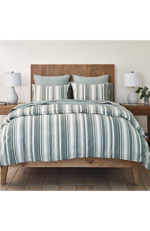 Shop Coyuchi Coastal Organic Cotton Duvet Cover In Shoreside Stripe