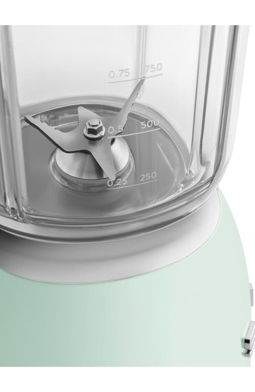 Shop Smeg '50s Retro Style Blender In Pastel Green