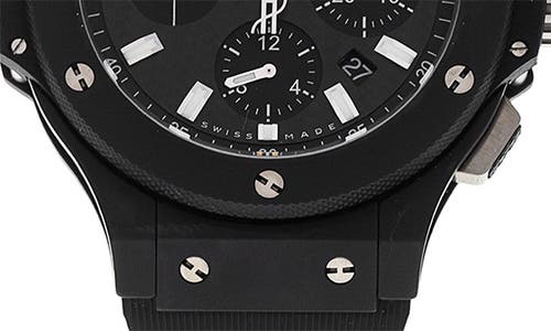 Shop Watchfinder & Co. Hublot  Big Bang Rubber Strap Watch, 44mm In Black