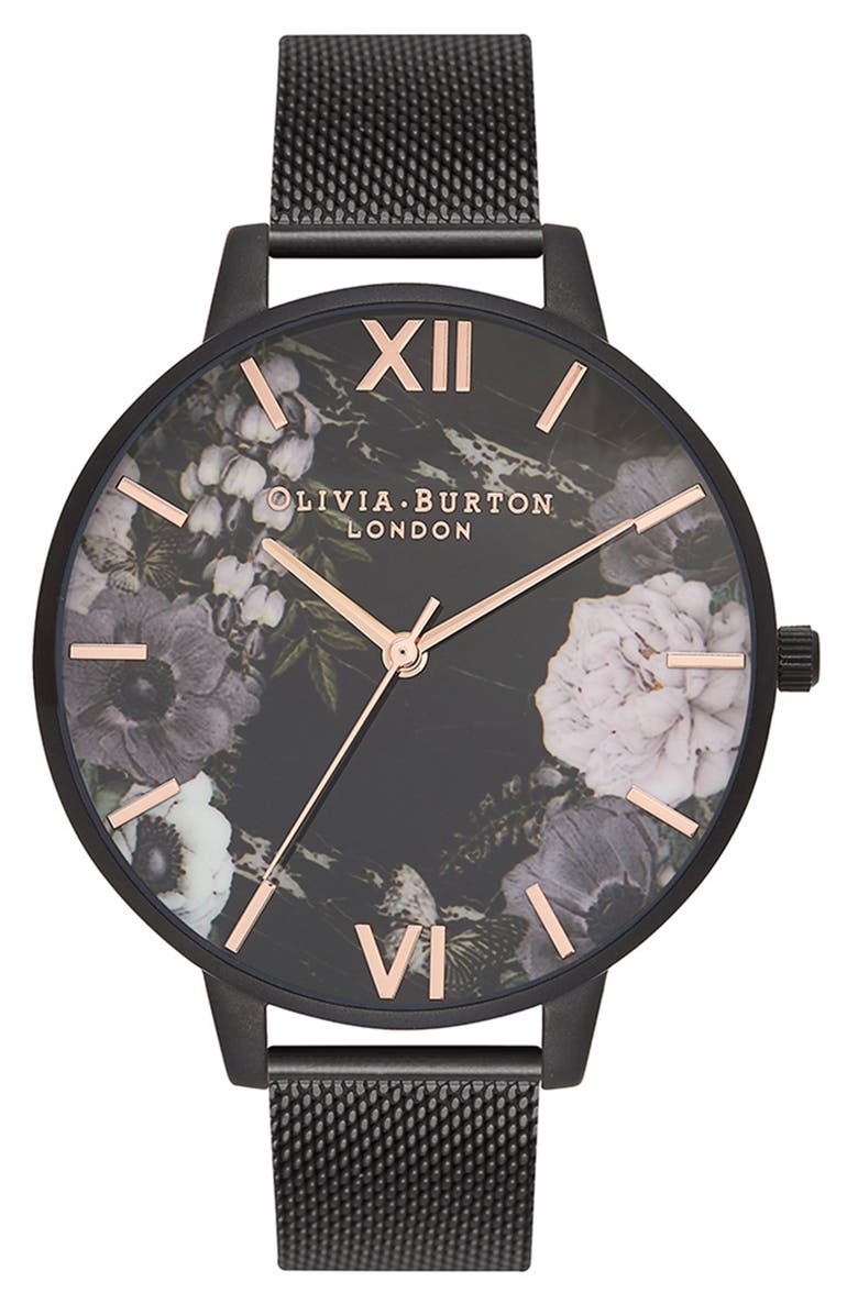 Olivia Burton After Dark Mesh Strap Watch 38mm Nordstrom