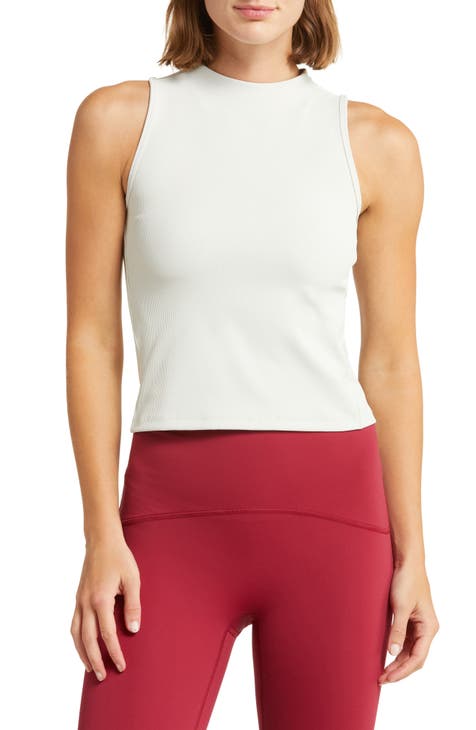 Athleta A Game Perforated Tank Top in White Size Medium