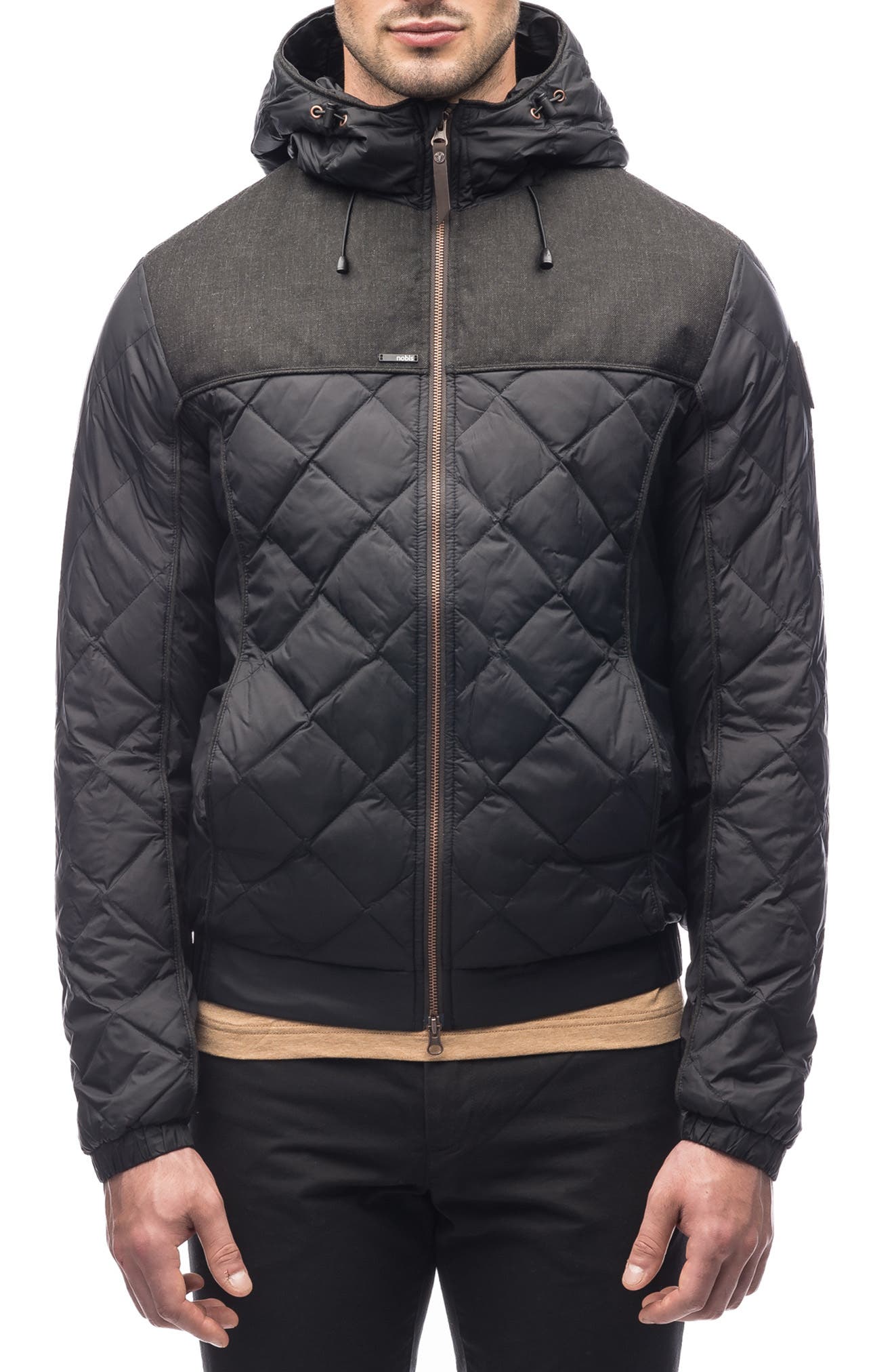 packable quilted down jacket