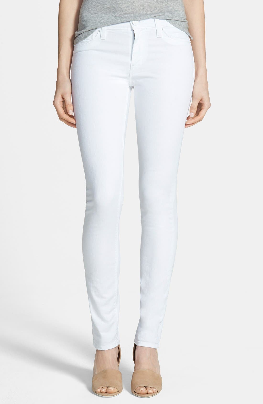 hudson shine mid rise skinny jeans