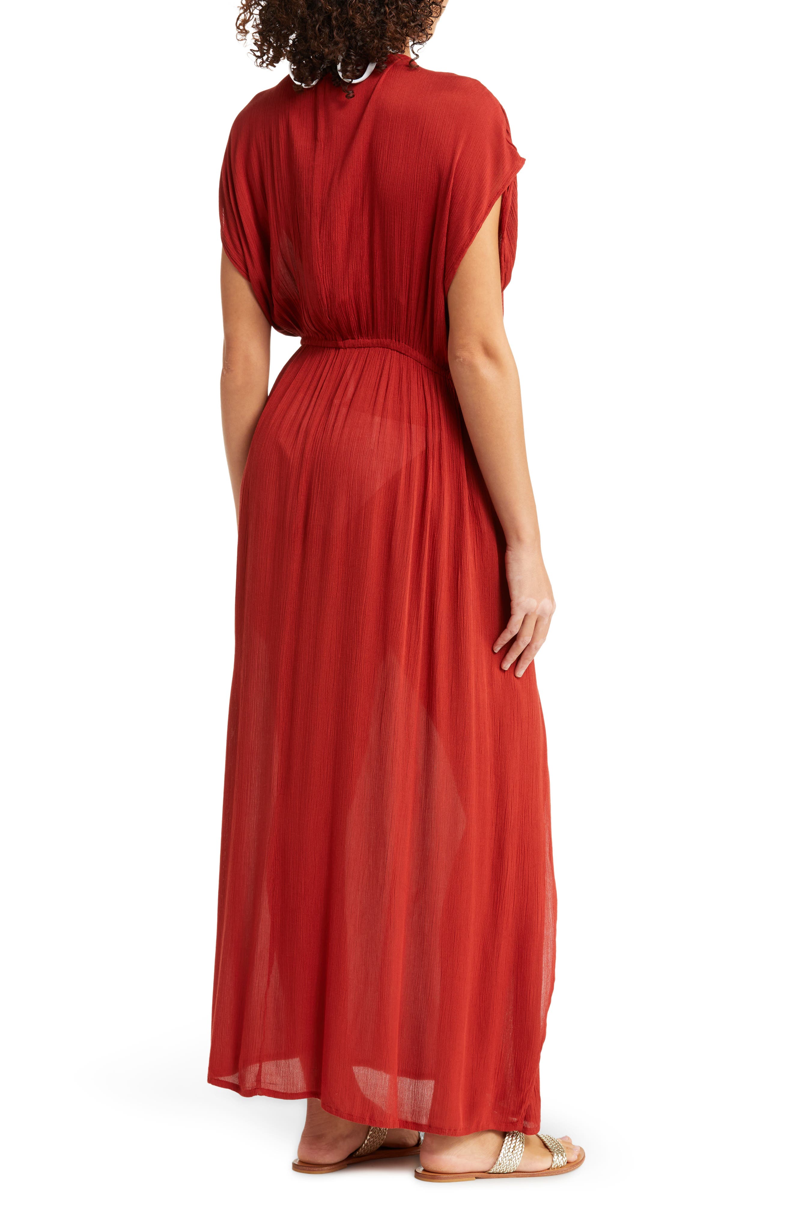 Elan Wrap Maxi CoverUp Dress Nordstrom