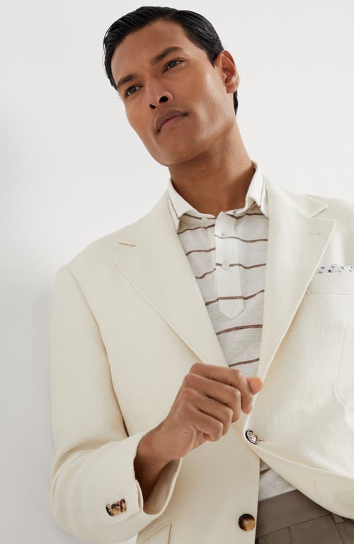 Shop Brunello Cucinelli Deconstructed Cavallo Blazer In Panama