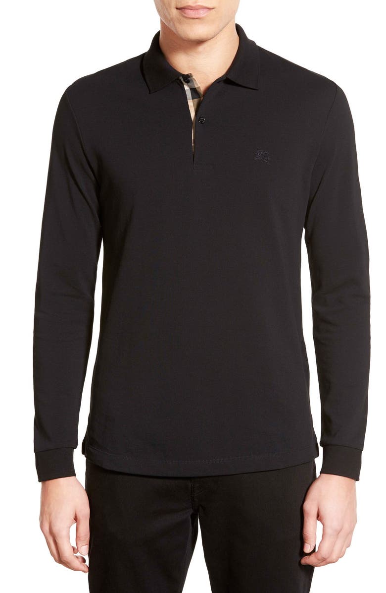 Burberry Brit 'Oxford' Long Sleeve Polo | Nordstrom