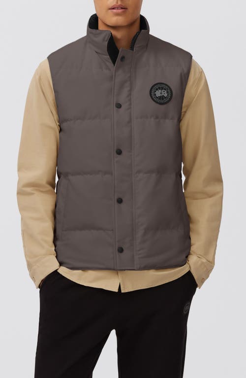 Shop Canada Goose Garson Water Repellent 625 Fill Power Down Vest In Coastal Grey