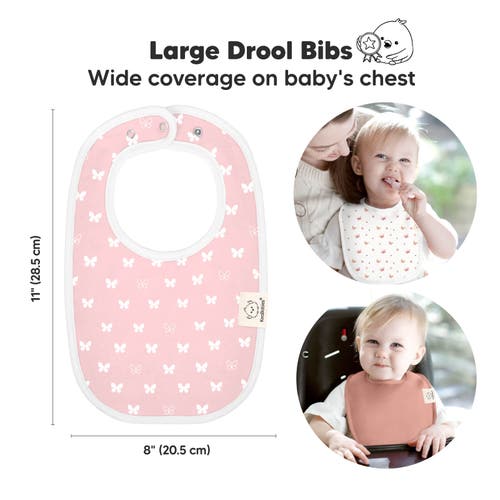 Keababies 8-pack Baby Drool Bibs In Butterflies