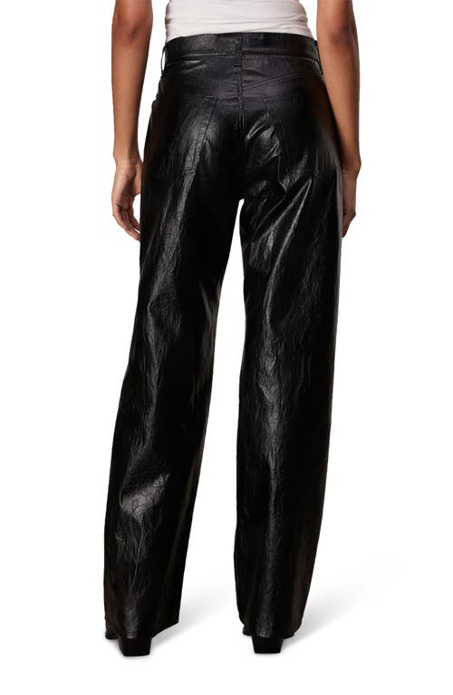 Shop Rag & Bone Shea Foil Faux Leather Pants In Black