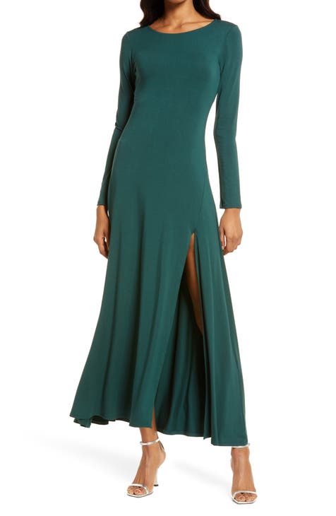 Women's new sexy slim fit boat neck dress main image 1