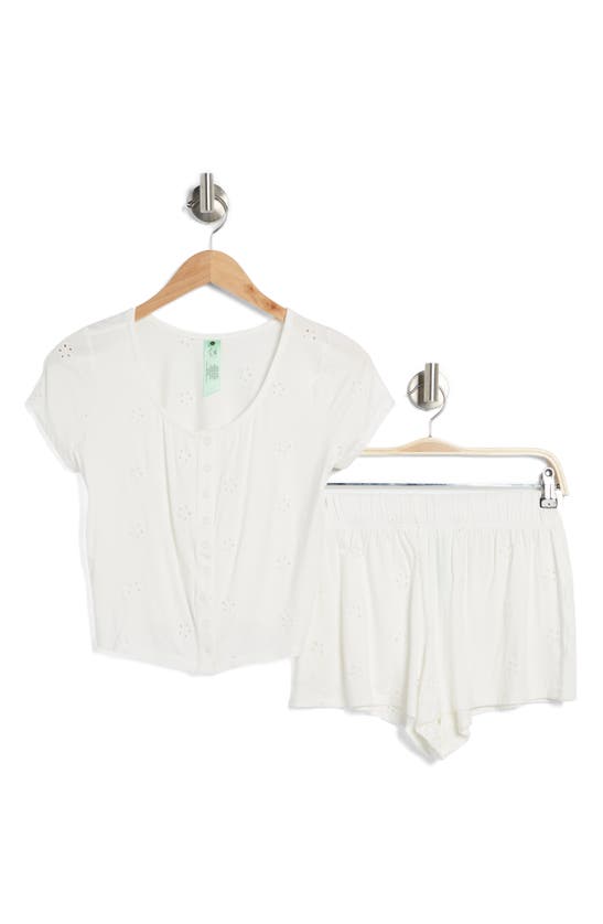 Honeydew Intimates Spring Fling Shortie Pajamas In White