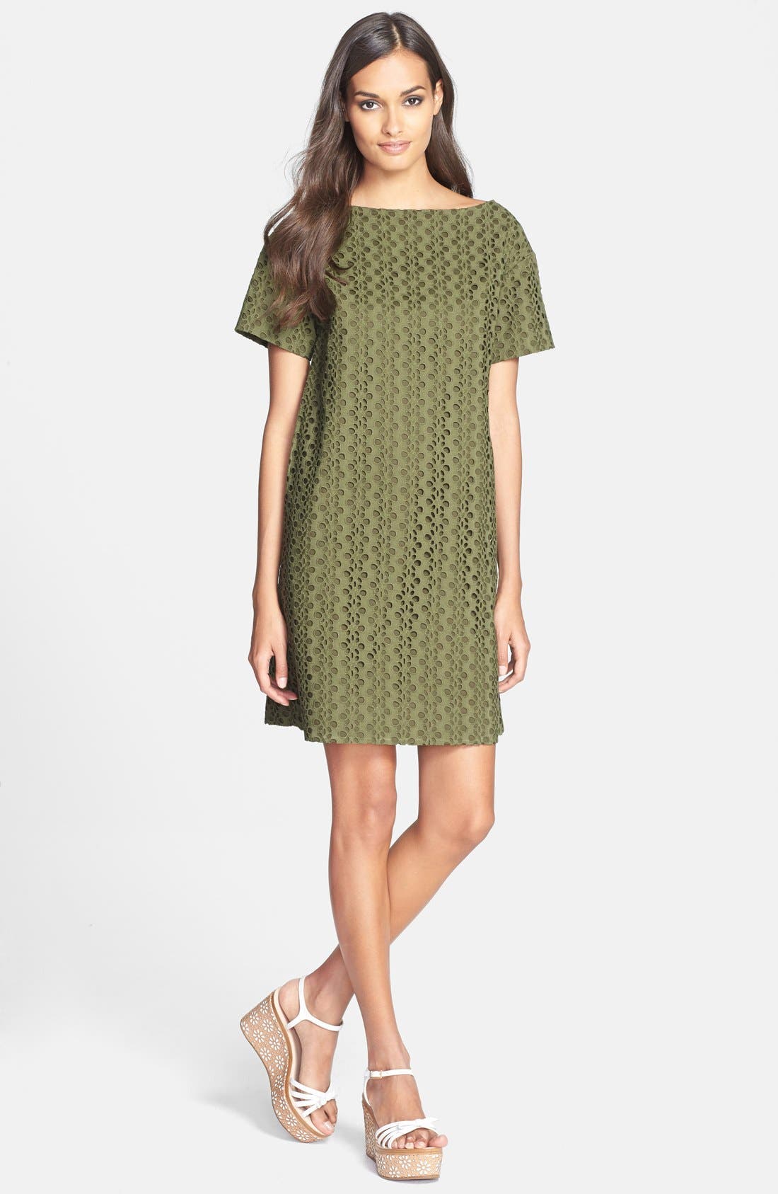 kate spade new york cotton eyelet shift dress Nordstrom